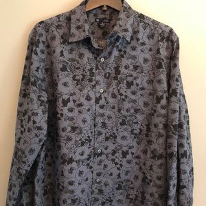 Men’s Long Sleeve Floral Button Up